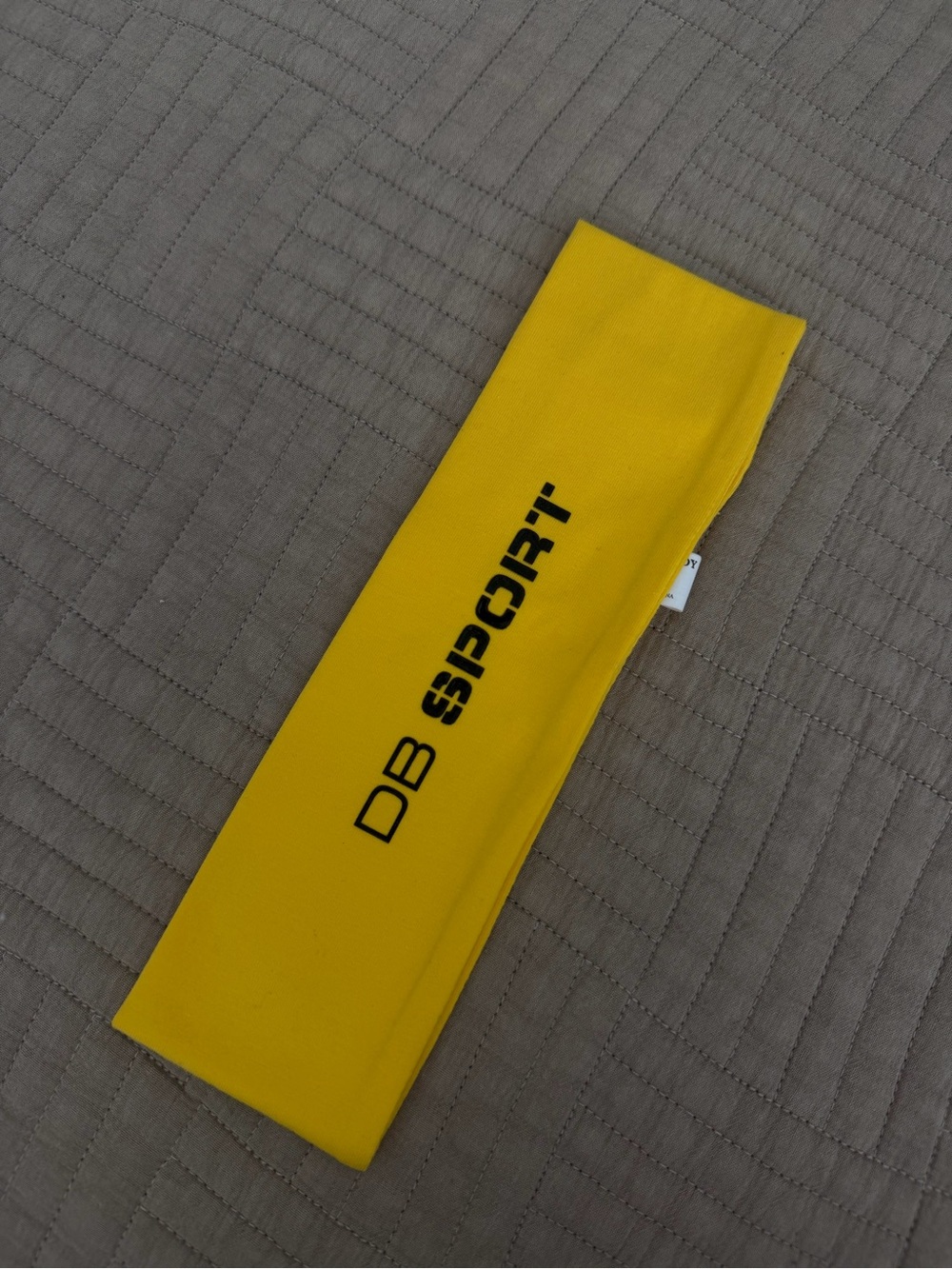 DB Sport Yellow Athletic Headband